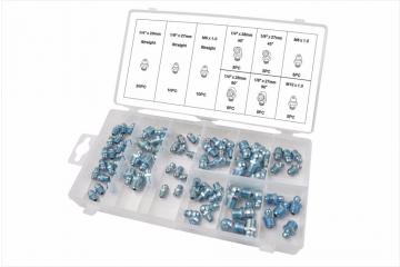 GREASE FITTING ASSORTMENT METRIC / INCH 70 PIECE