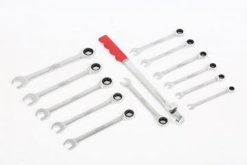 13pcs Combination Ratchet wrench with 350mm  Wrench Extender