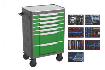 27 INCH 7-DRAWER TOOL CABINET（7 drawers with 308 tool sets）